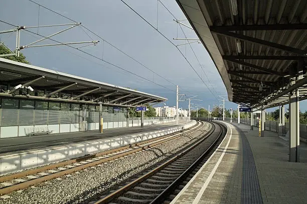 Part ot the railroad station Graz Don Bosco