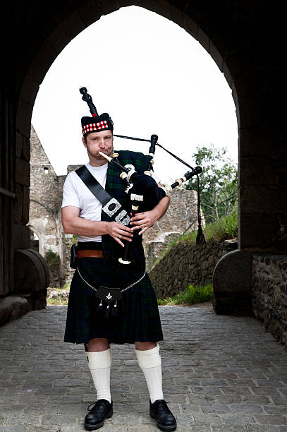 istock Bagpiper in the Castles Entry 176808999