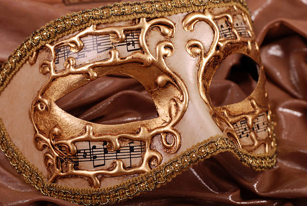istock Gold venetian mask 176809460