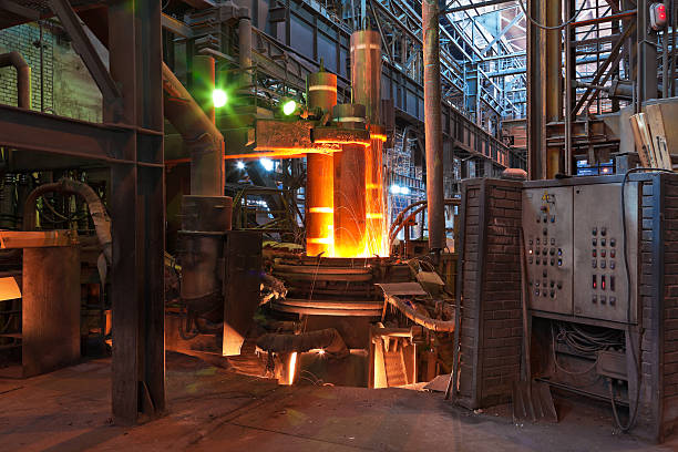 Electroarc furnace at the metallurgical plant  demobilization photos stock pictures, royalty-free photos & images