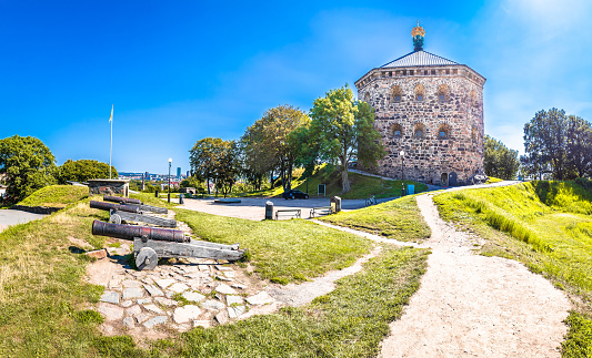 Skansen Kronan historic landmark on the hill Risasberget, in the Haga district of Gothenburg, Sweden