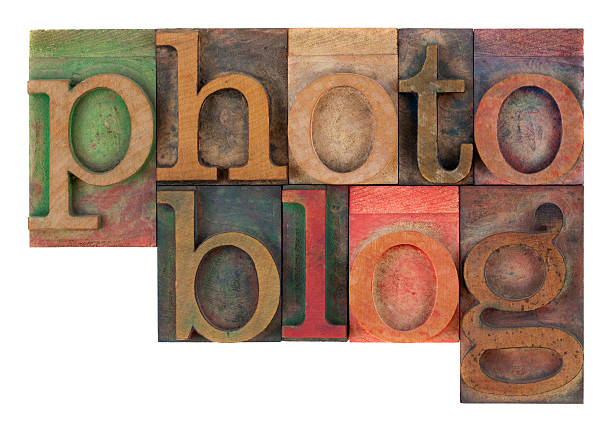 type de typographie bois photoblog - typescript book abstract old photos et images de collection