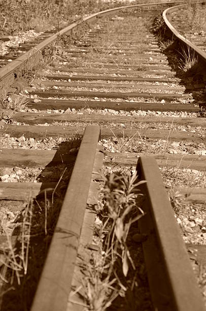istock Old photo for Steel railway 176811251