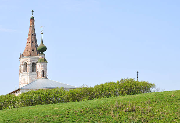 Suzdal church in summer, Russia stock photo