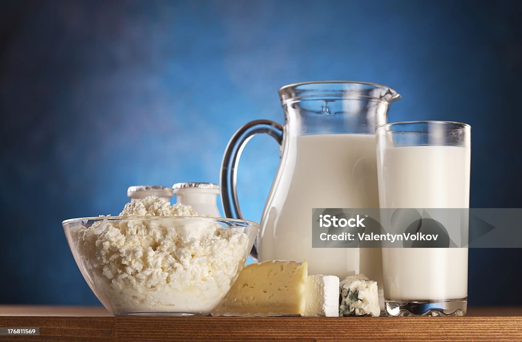 Foto de productos lácteos. - Foto de stock de Alimento libre de derechos