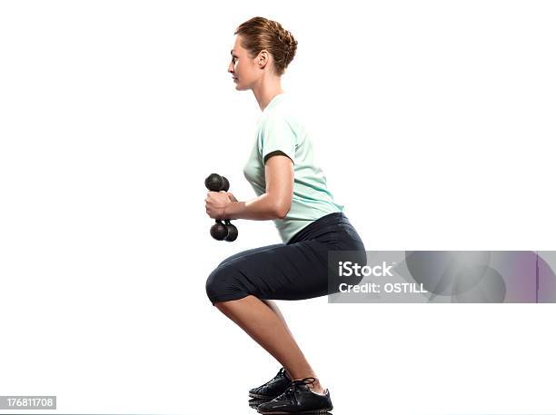 여자 웨이트 트레이닝 워크아웃용 자세 Exercices 스포츠에 대한 스톡 사진 및 기타 이미지 - 스포츠, 실내, 웨이트
