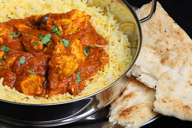 istock Indian Chicken Curry, Rice & Naan 176811868