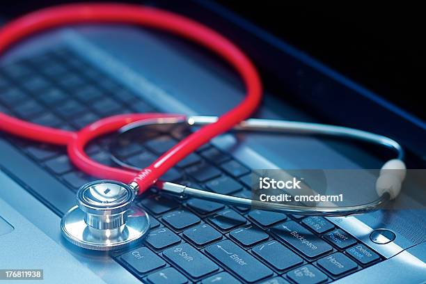 Medical Stethoscope Stock Photo - Download Image Now - Beauty, Computer, Computer Keyboard
