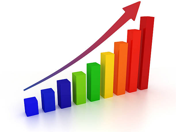 growing chart stock photo