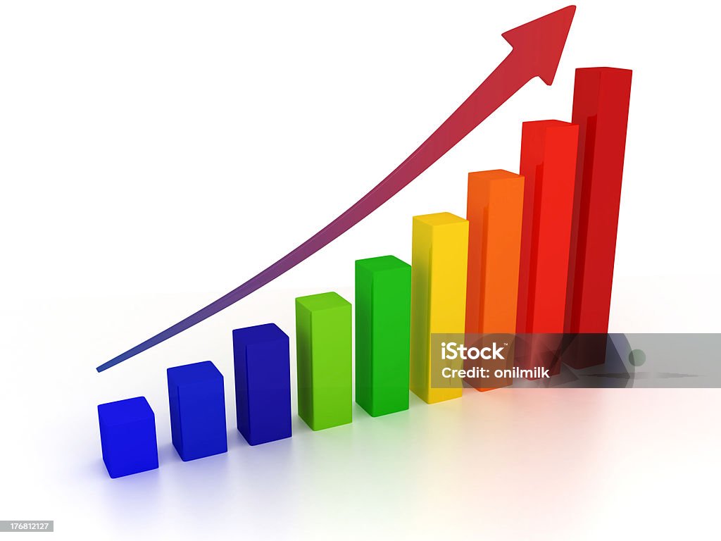 Диаграмма роста - Стоковые фото Бизнес роялти-фри