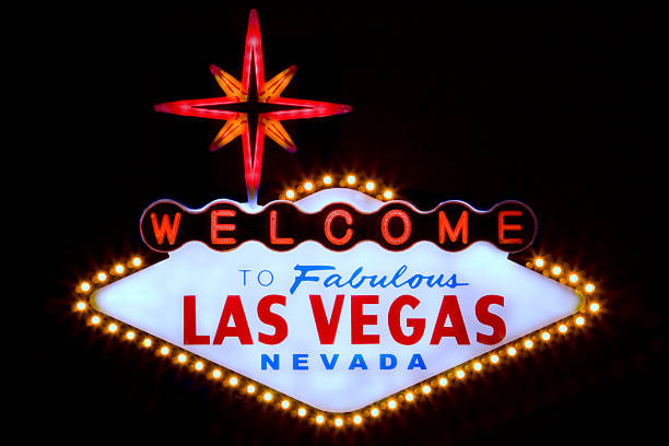 Las Vegas welcome sign blank with text removed.