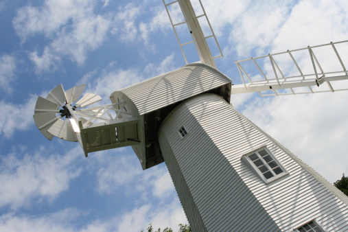 Chailey Windmill in West Sussex. Shot on a spring Sunday afternoon.Shot with a Canon EOS 400D and wide angled lens.