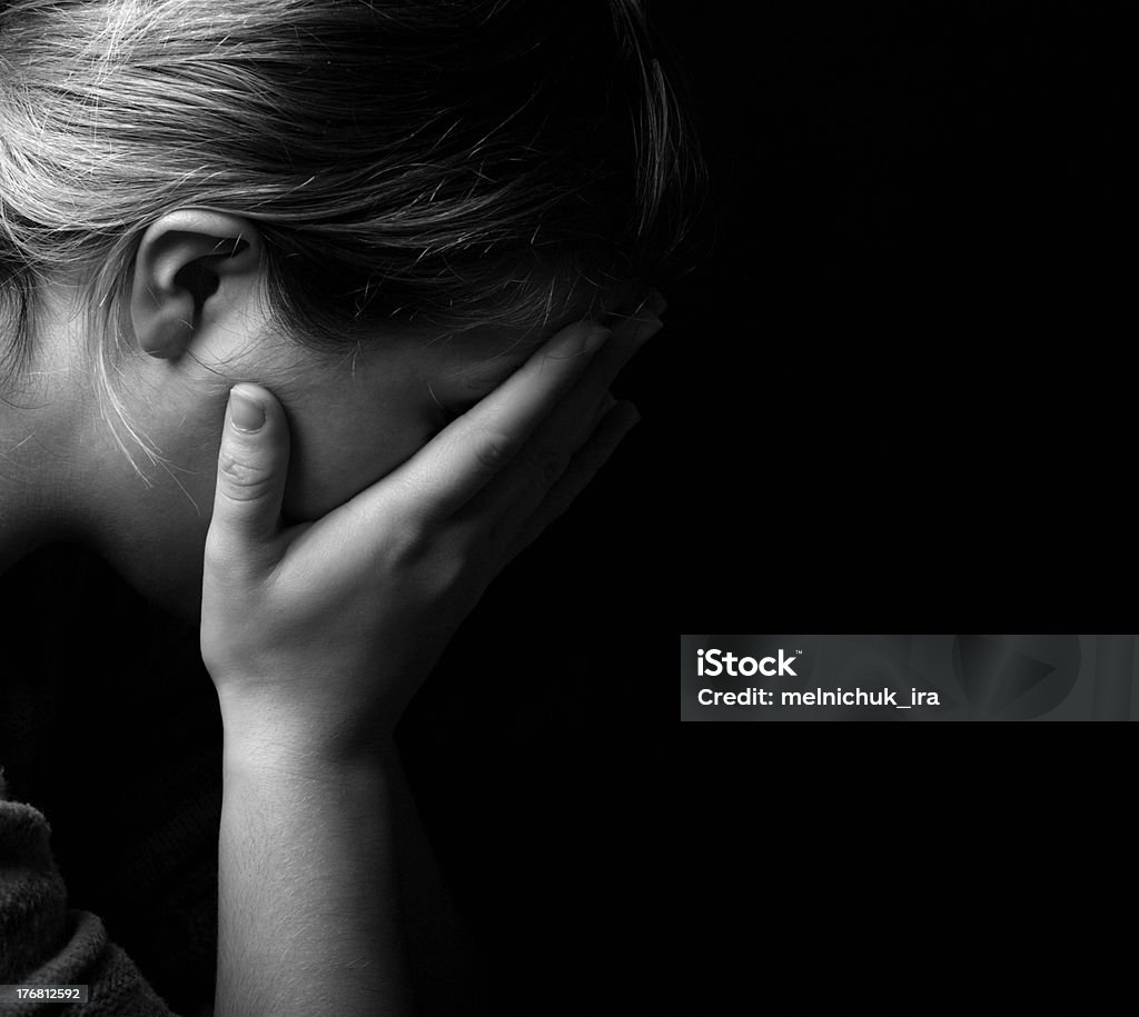 Traurige Mädchen - Lizenzfrei Depression Stock-Foto