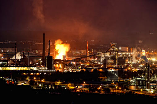 Industry at Night with infernal FireMore industry pictures click on an image: