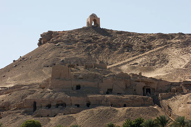 around the mausoleum of Aga Khan sunny scenery near the mausoleum of Aga Khan in Egypt aga khan iv stock pictures, royalty-free photos & images