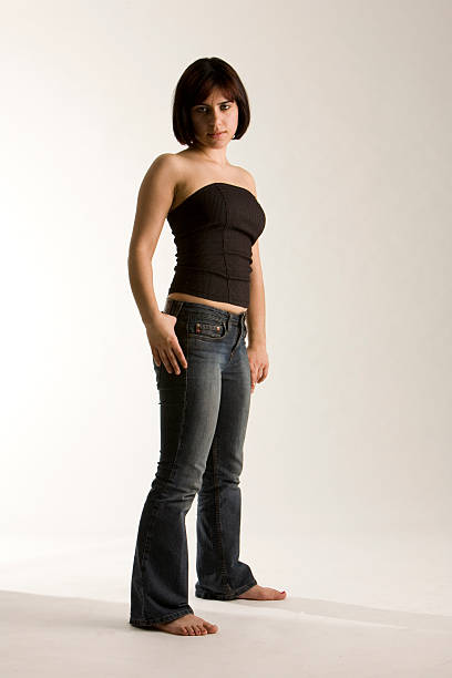 istock Pretty girl in jeans 176813208