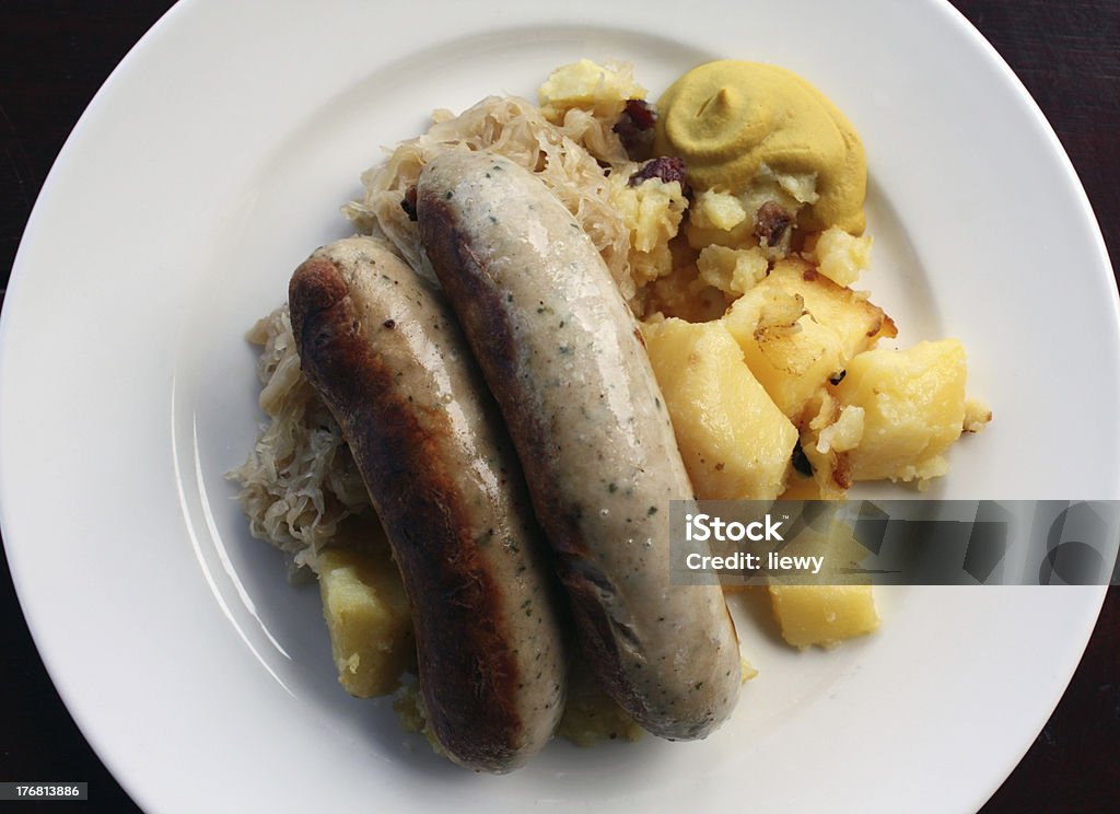 Refeição Gourmet Germant linguiça - Foto de stock de Almoço royalty-free