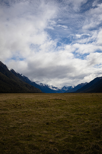 Eglinton Flats, Milford Highway in Fiordland, New Zealand