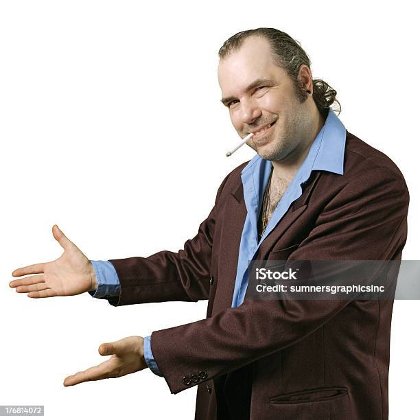 Sleazy Salesman Pointing Stock Photo - Download Image Now - Car Salesperson, Sleaze, Salesman