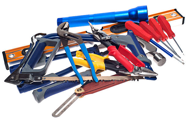 istock Construction and Carpenter's Equipment, Isolated on White 176814230