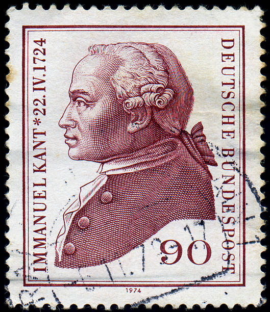German Stamp Immanuel Kant Stamp 1974 photos stock pictures, royalty-free photos & images