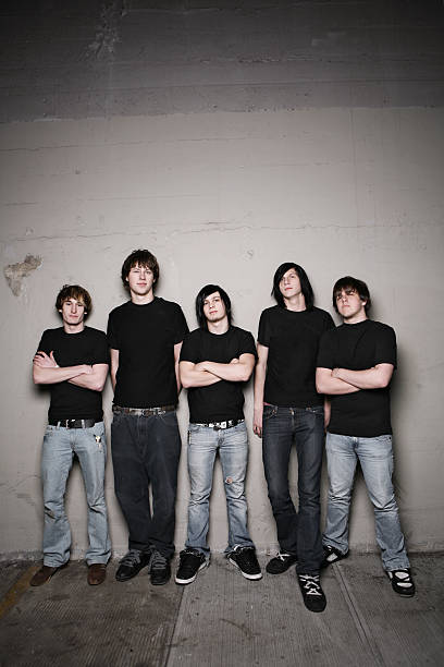 istock Group of Guys Against Wall 176814899