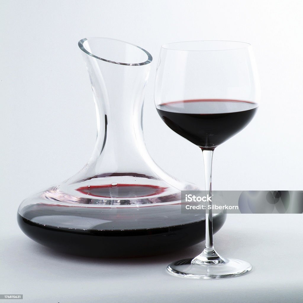 Vinho e Decanter - Foto de stock de Aberto royalty-free