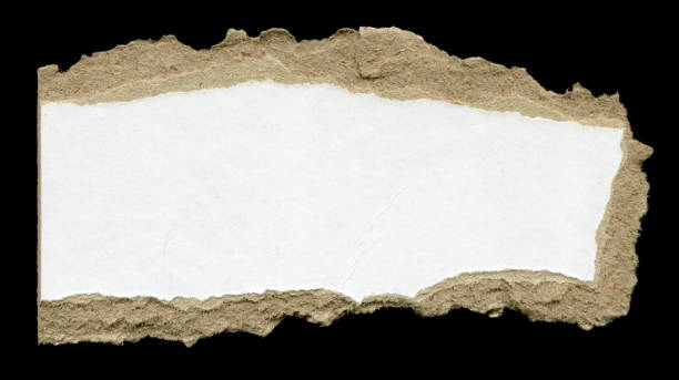 istock Cut or torn paper background textured isolated 1768158424