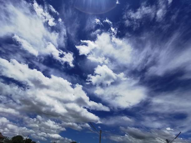 istock Summer blue sky white cloud summertime on light sunny day cloudscape 1768164198