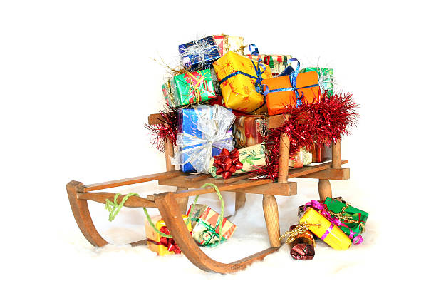 istock Sled with Christmas gifts 176816716