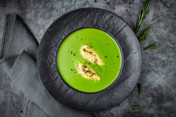 istock creamy broccoli soup with meat and dill in a black plate 1768170978