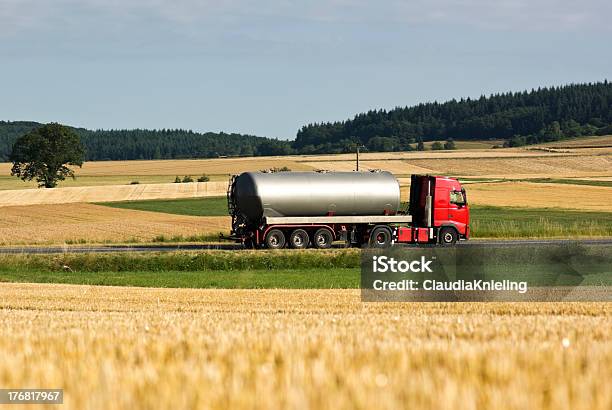 Verme S Eye View Di Un Camion Pieno Fiore In Estate - Fotografie stock e altre immagini di Albero