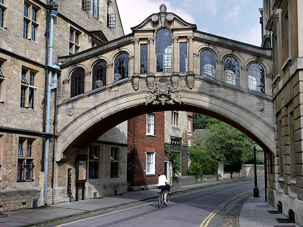 ponte dos suspiros, oxford - hertford college imagens e fotografias de stock