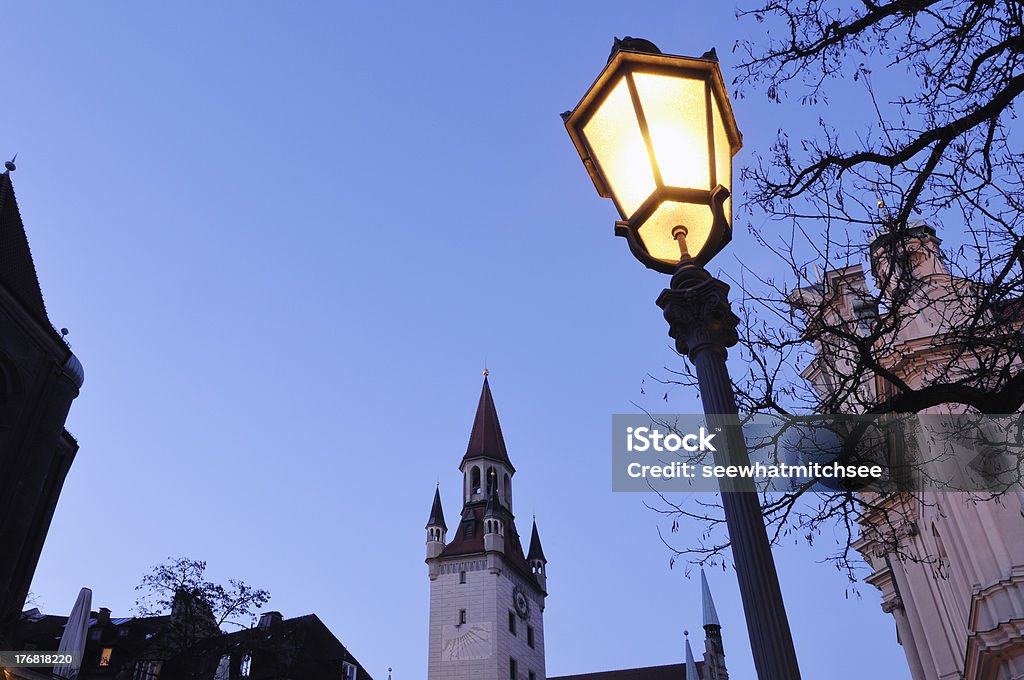 München old city hall - Lizenzfrei Abenddämmerung Stock-Foto