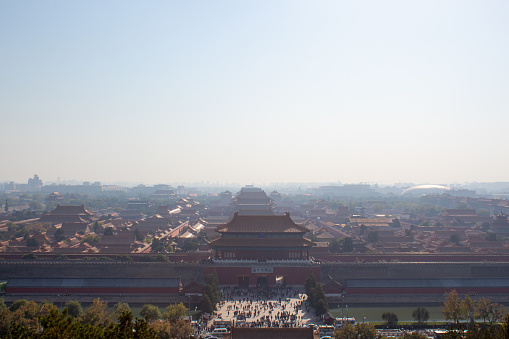 Beijing, China - 03 05 2024: Tiananmen, the Gate of Heaven-Sent Peace