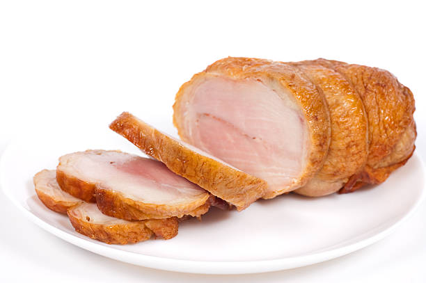 istock Chicken meat slices on a plate. 176818581
