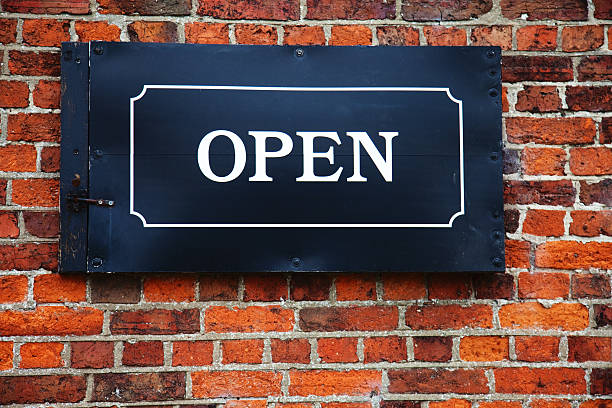 istock Old metal sign on a brick wall 176818610