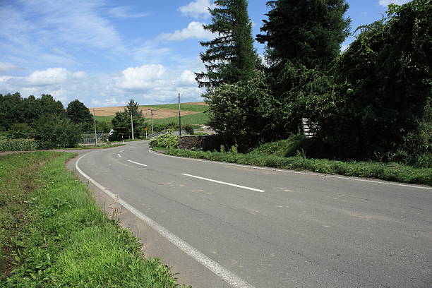 istock Driving Road at Biei in Summer 176818819
