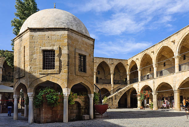 Buyuk Han (Great Inn) Buyuk Han (The Great Inn) Nicosia, North Cyprus nicosia cyprus stock pictures, royalty-free photos & images