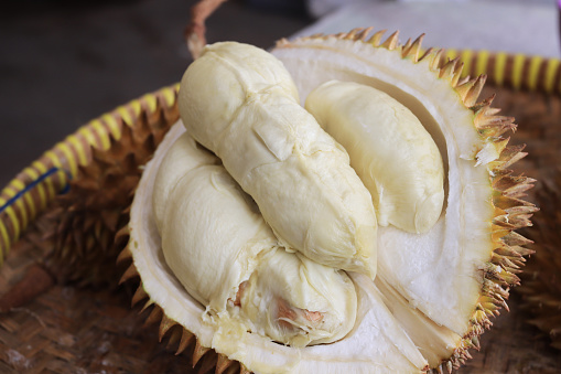 Delicious durian ready to eat