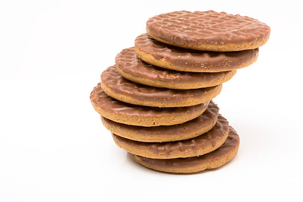 Chocolate Digestive stock photo