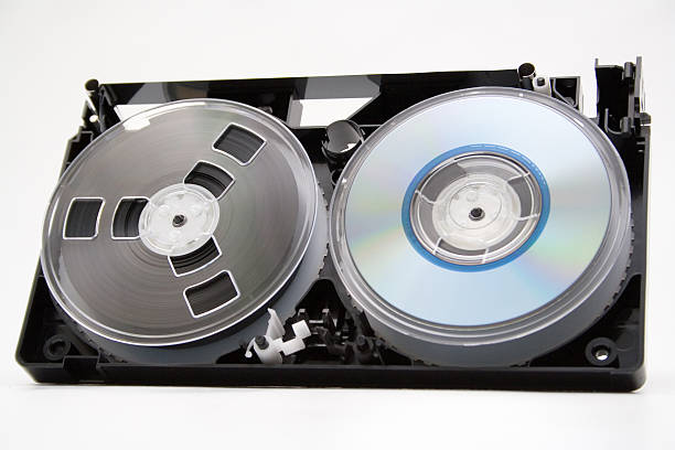 istock Take to pieces VHS cassette and CD disc 176820518