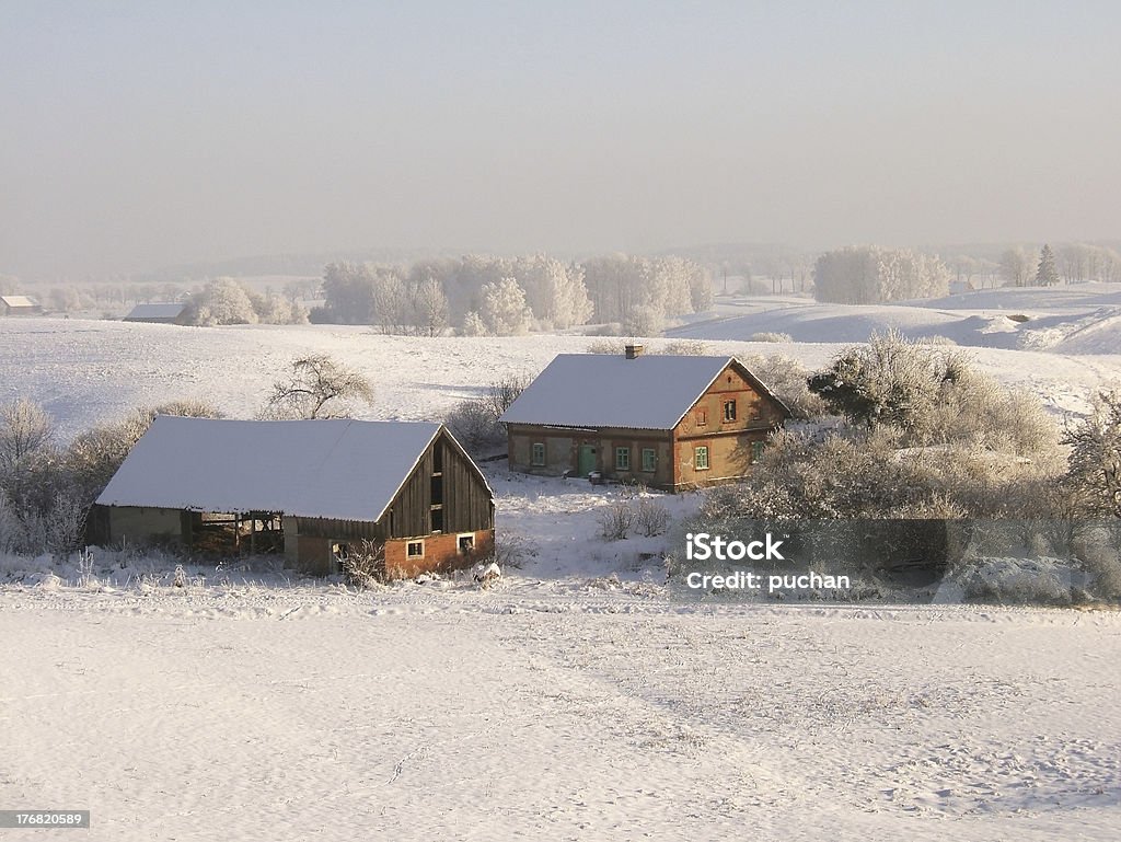 winter-farm - Lizenzfrei Agrarbetrieb Stock-Foto