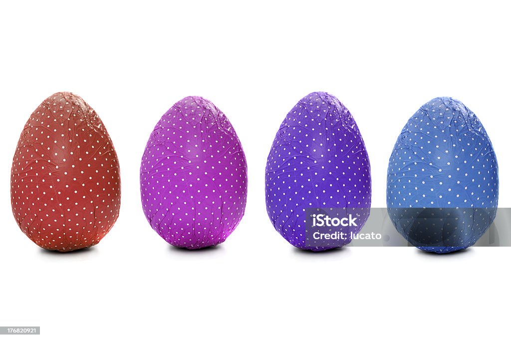 Farbige eingewickelt Schokolade Ostern Eier - Lizenzfrei Band Stock-Foto