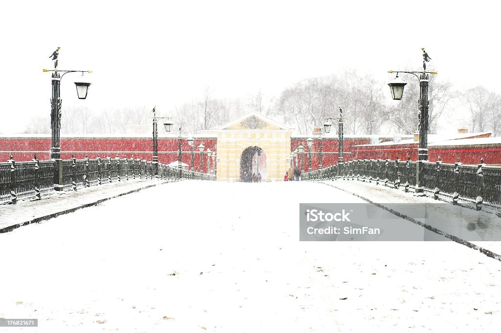Ponte à fortaleza de Gates - Royalty-free A nevar Foto de stock