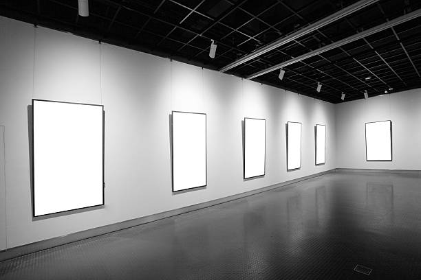 istock Photo of blank frames on wall in Art Gallery 176822350