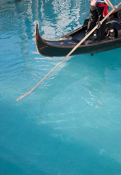 Venetian Gondola at a Las Vegas Hotel stock photo