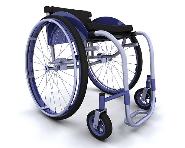 istock wheelchair isolated on white 176823841
