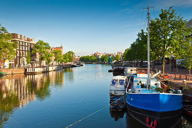 istock Amsterdam House Boats, Holland 176824140