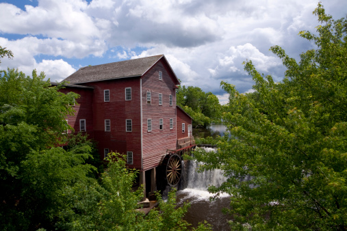 An old historic grist mill in Wisconsin.